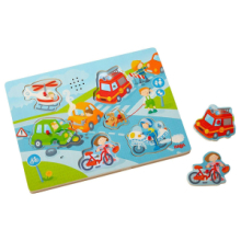 Promo Puzzle Sonoro Incastro con Pomelli I Rumori della Città