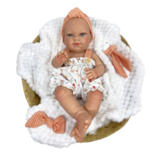 Bambola Baby Rn Vichy - Vestitino Arancione