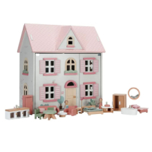 Casa di Bambole Rosa Arredata