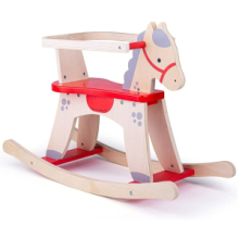 Promo Cavallo a Dondolo con Protezioni in Legno