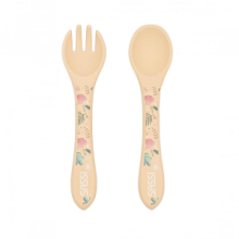 Promo Set Forchetta e Cucchiaio in Silicone - Bradipo