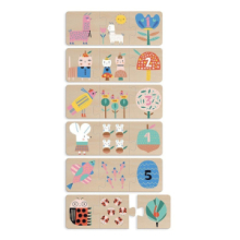 Promo 6 Puzzle Tre Pezzi in Legno Mamma e Bebè
