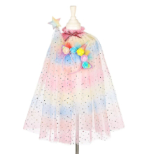 Set Unicorno Mantello Tiara Bacchetta 3-4 Anni