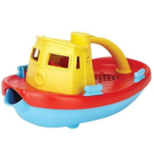 Barca Gialla Con Rimorchio Green Toys