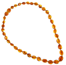 Collana Ambra Ovale - Cognac / Miele