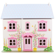 Casa di Bambole Arredata Grande - Rose Cottage